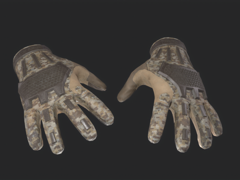  战术手套 手套 格斗手套 皮手套 线手套 劳保手套 军用手套3d模型 
