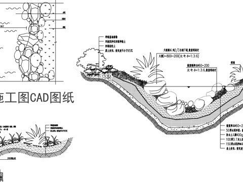 旱溪施工图CADcad施工图