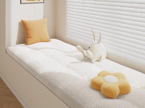  飘窗垫 飘窗 壁陇 飘窗装饰品3d模型 