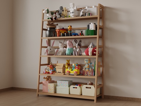 儿童置物架su模型