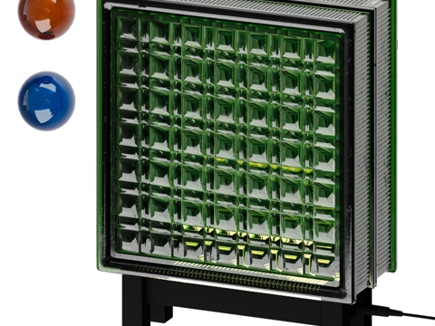  玻璃砖台灯3d模型 