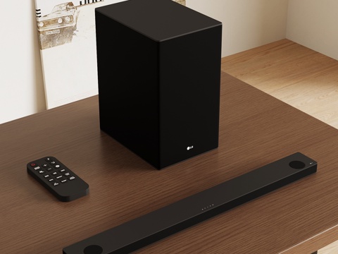  现代音响 长条音响3d模型 