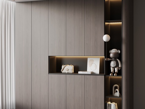 现代意式玄关柜su模型