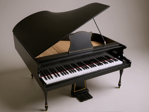 钢琴乐器su模型