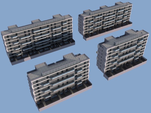  第四代住宅3d模型 