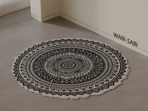  中古风地毯3d模型 