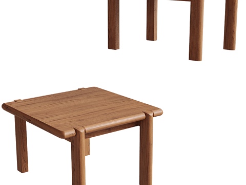  方桌茶几3d模型 