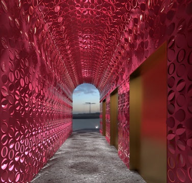  酒店走到电梯3d模型 