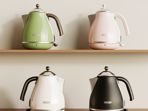  现代水壶 电水壶3d模型 