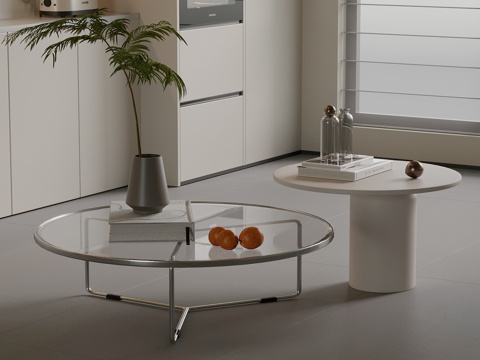  现代边几3d模型 