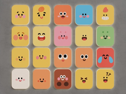  表情包 3D表情 可爱表情 表情包组合 表情美陈3d模型 