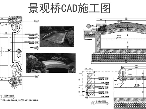 景观桥CADcad施工图