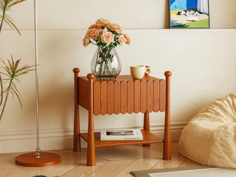  床头柜 边柜 储物柜 边几 摆件3d模型 