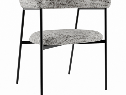  现代简约单人椅子 椅子 简约椅子 休闲椅子 凳子 餐厅椅子3d模型 