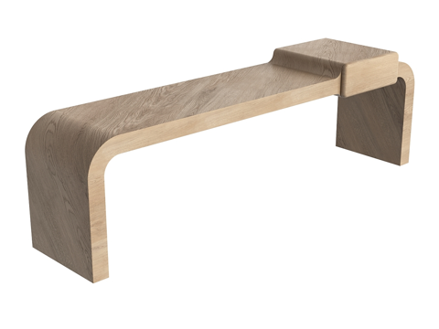  北欧简约凳子 凳子 简约矮凳 木质凳子3d模型 