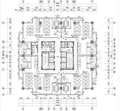 1000平办公室 最新全套施工图 效果图合集cad施工图