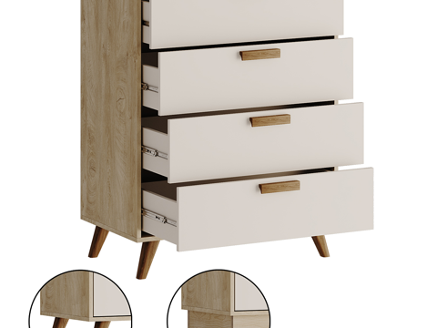  北欧简约斗柜 斗柜 简约斗柜 装饰斗柜 边柜3d模型 