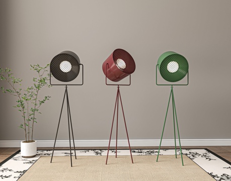  现代落地灯3d模型 