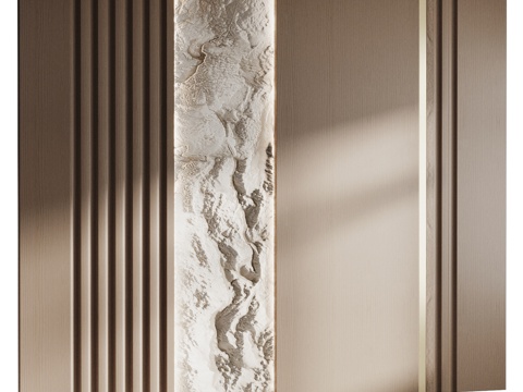  墙面装饰板023d模型3d模型 