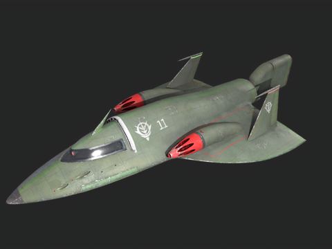 卡通战斗机 卡通飞机 宇宙飞船 科幻飞机 飞行器 太空飞机3d模型