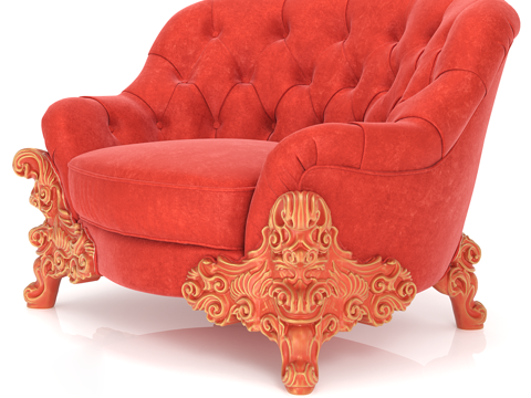  单人沙发3d模型 