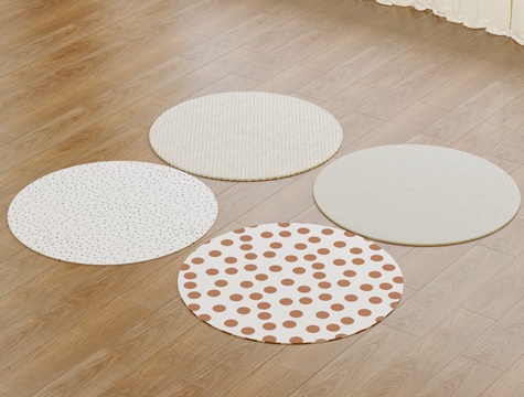  圆形地毯3d模型 