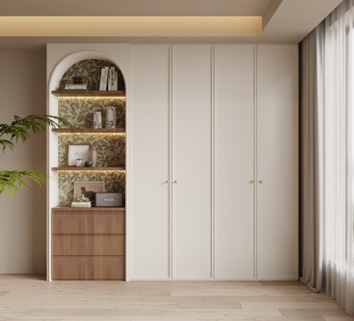  中古风书柜3d模型 