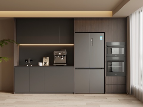  现代意式酒柜 餐边柜3d模型 