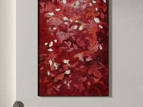  现代，简约，抽象，轻奢，装饰画3d模型 