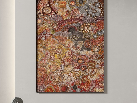  现代，简约，抽象，轻奢，复古，装饰画3d模型 