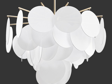  云翳吊灯3d模型 