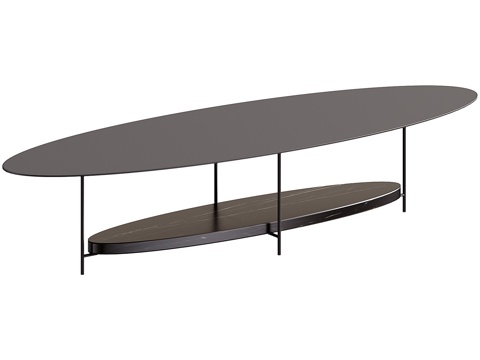  Panna cotta low coffee table3d模型 