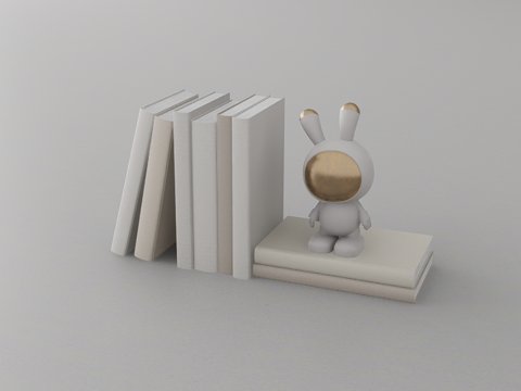 书籍摆件su模型