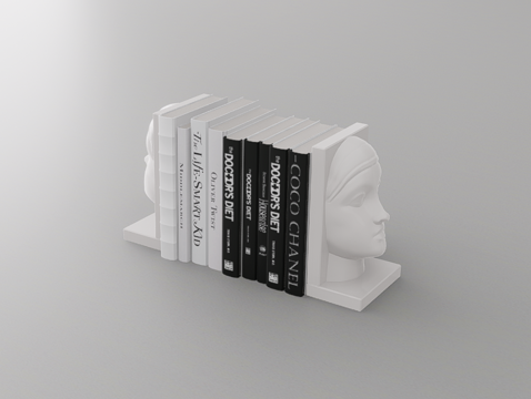 书籍摆件su模型