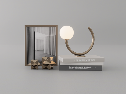 书籍摆件su模型