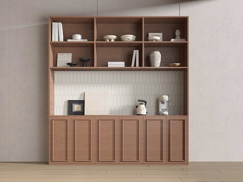  中古风装饰柜3d模型 