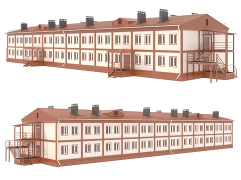  模块化建筑_23d模型 