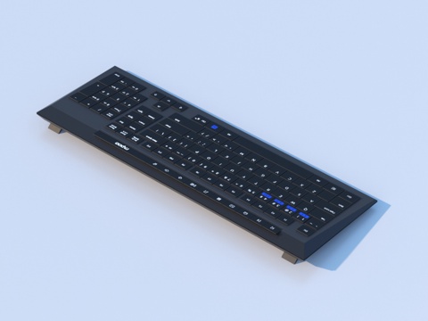  键盘 无线键盘 电脑配件3d模型 