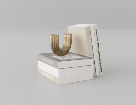  书籍摆件su模型 