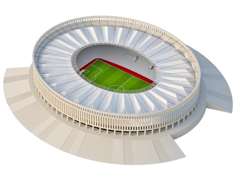  克拉斯诺达尔体育场3d模型 