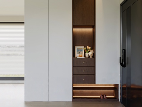  现代鞋柜3d模型 