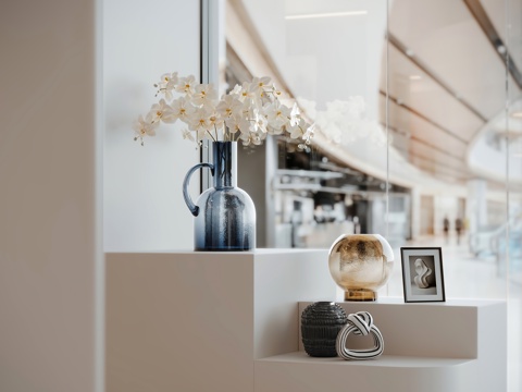 现代办公理发店3d模型