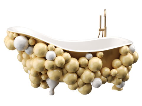  牛顿浴缸 造型浴缸 轻奢浴缸 创意浴缸013d模型 