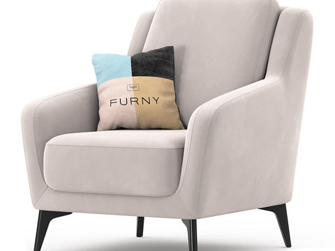  现代简约单人沙发 单人沙发 简约沙发 休闲沙发 客厅沙发3d模型 