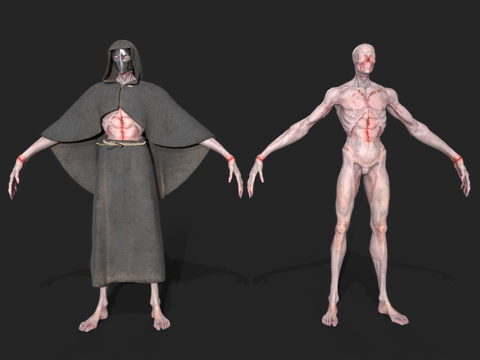  丧尸 僵尸 恐怖生物 游戏角色 生化危机 恐怖游戏角色 恶魔3d模型 