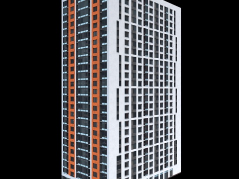  多层住宅楼 1型3d模型 