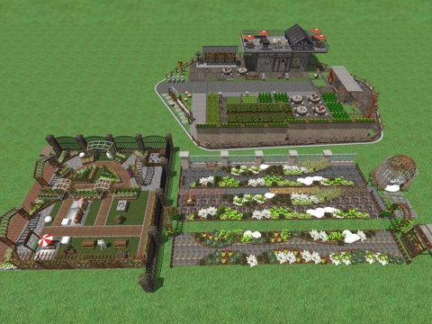  儿童工坊种植园su模型 