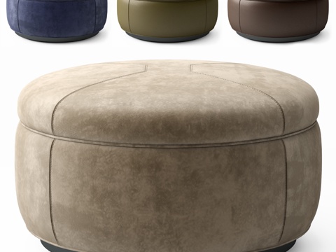  Minotti Tuffet坐凳3d模型 