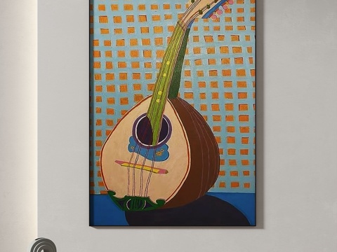  现代，简约，抽象，轻奢，装饰画3d模型 