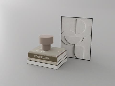 书籍摆件su模型